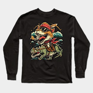 Cat Dinosaur Makeover Long Sleeve T-Shirt